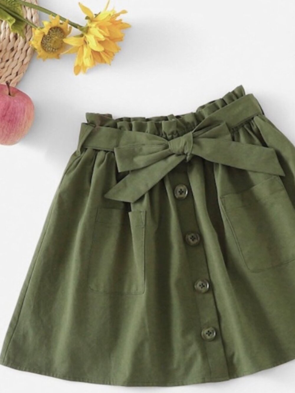 Green Skater Skirt